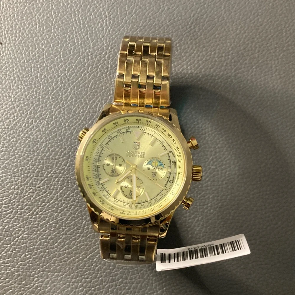 Montres Prestige Men's Watch - 43.5mm, Gold (MPW-0312)